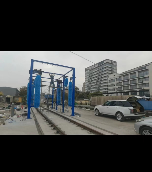中國(guó)-浙江金溫鐵道火車(chē)清洗線安裝中